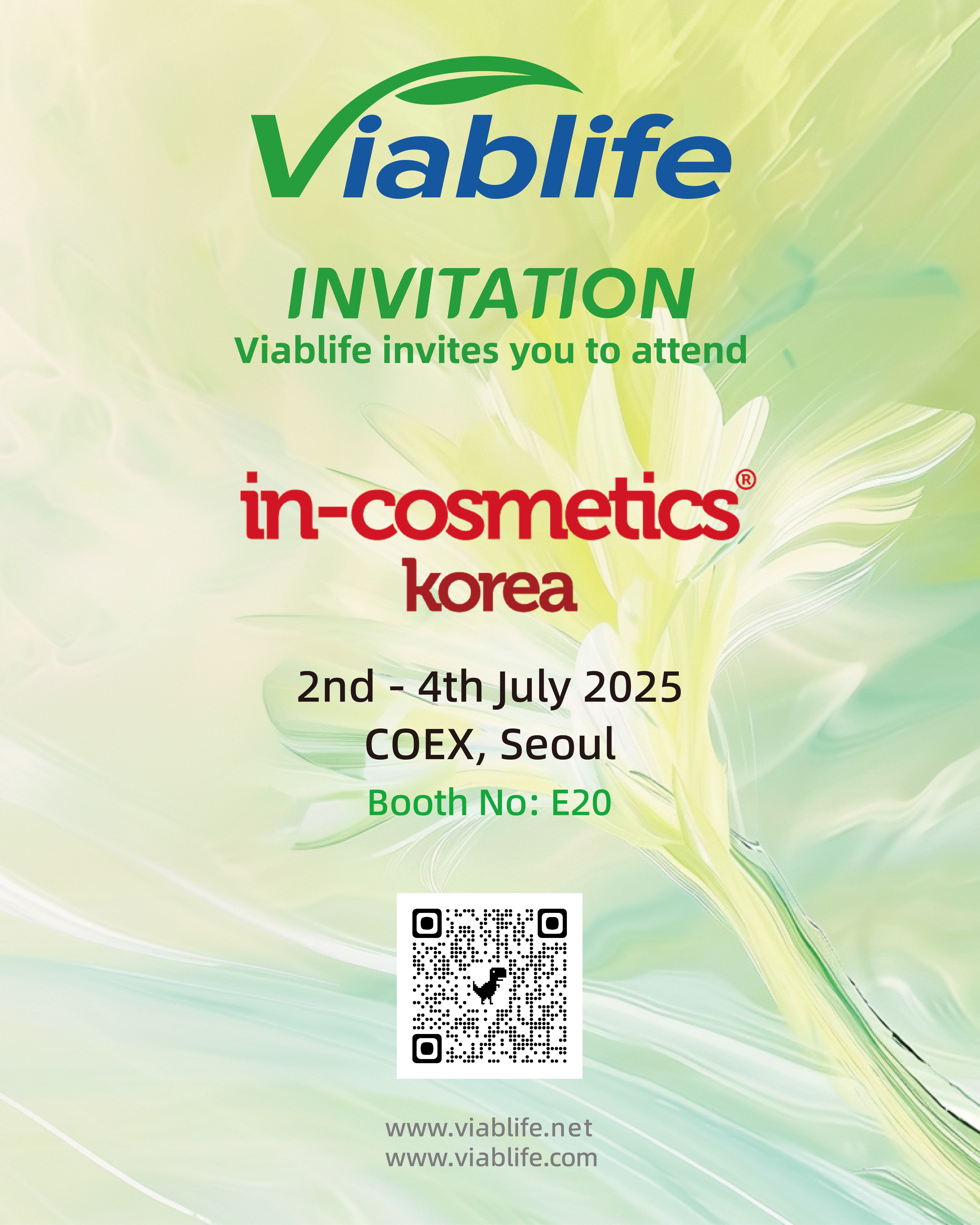 Viablife Invites You to Visit In-Cosmetics Korea 2025!