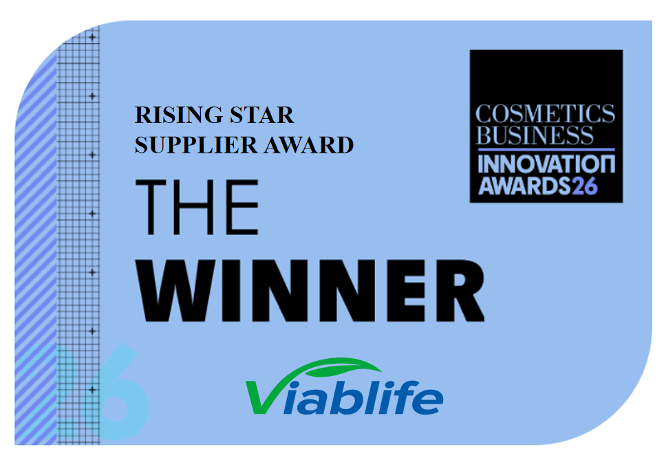 Viablife' s 100% Biobased Niacinamide (BioNia&trade;) Wins Prestigious Cosmetics Business Innovation Awards!