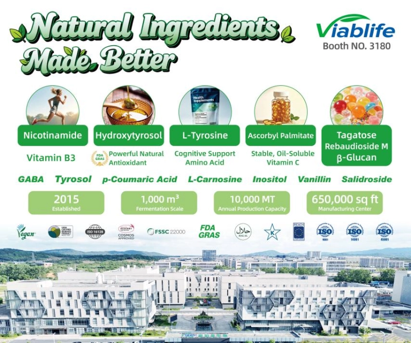Meet Viablife at SupplySide Global 2026 Meet Viablife at SupplySide Global 2026